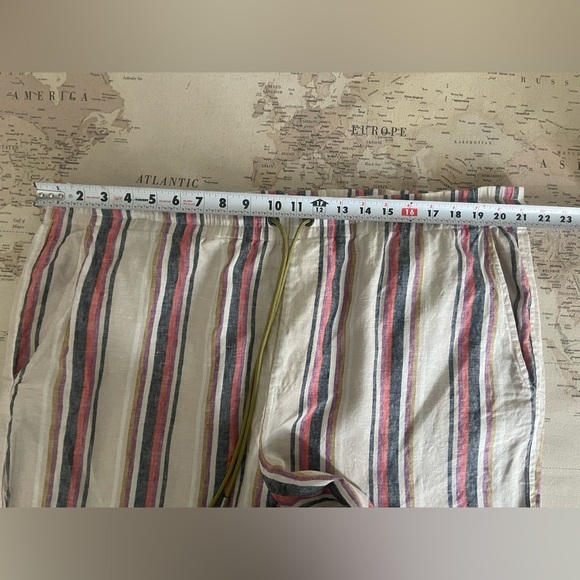 Mr Turk Striped Linen Pants Size XXL - Picture 5 of 10